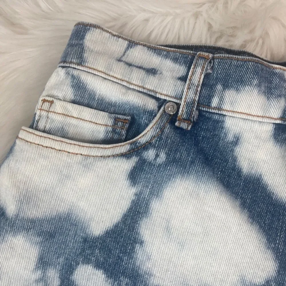 Revice Bleach‎ Denim Cutoff High Waist Shorts Sz 29